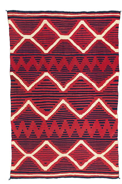 Classic Serape with a Red Field
