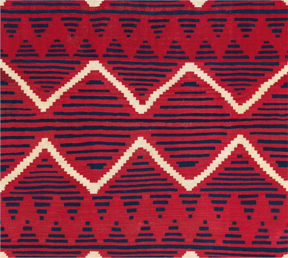 Classic Serape with a Red Field