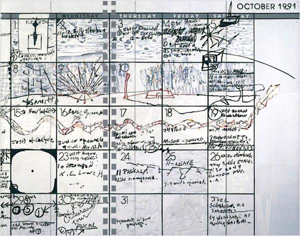 Tony Berlant Calendar October 1991